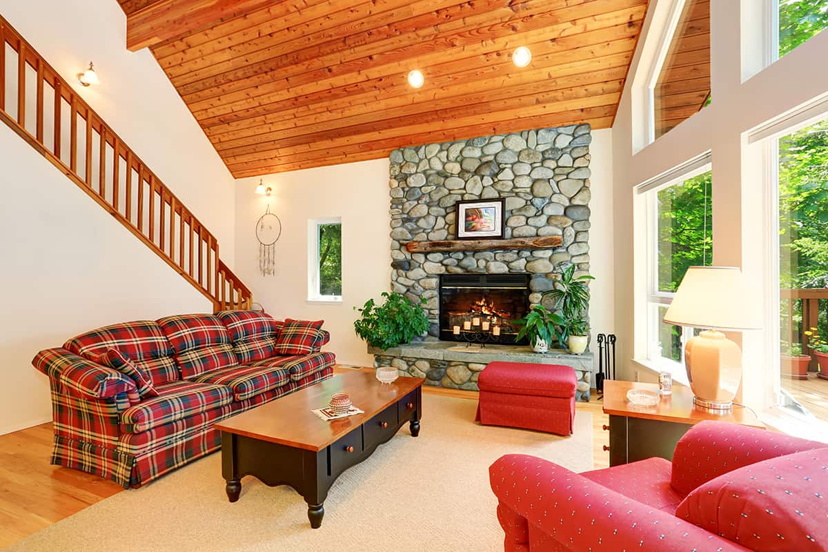 木質特色的家庭客廳
