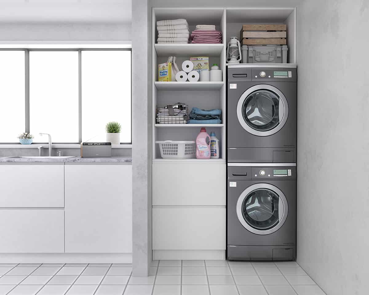 你能隨便堆個洗衣機和烘幹機嗎