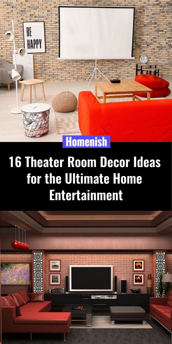 16劇院房間裝飾的終極家庭娛樂想法