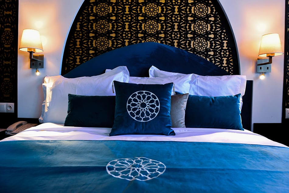 摩洛哥藍綠色臥室