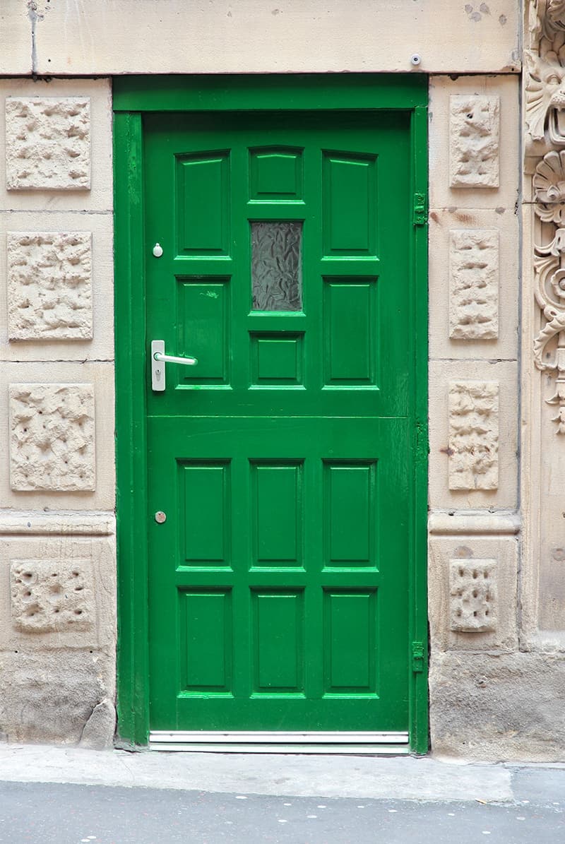 Green Door as the Focal Point