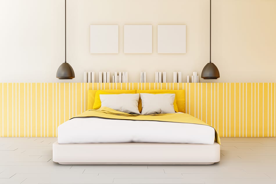黃色的臥室的想法