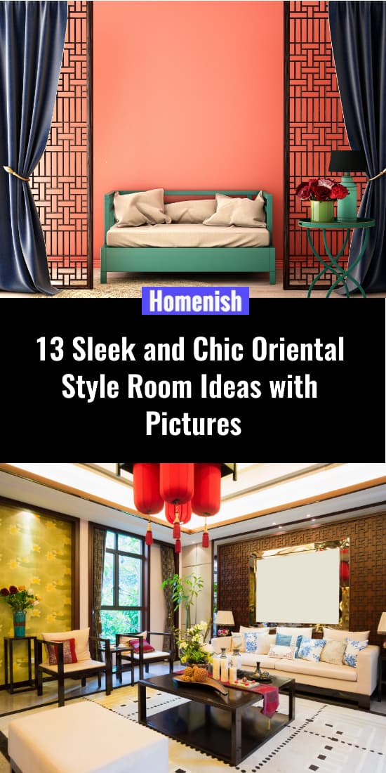 13圓滑和別致的東方風格的房間的想法與圖片