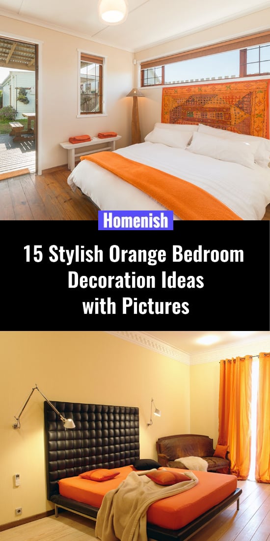 15個時髦的橙色臥室裝飾點子配圖
