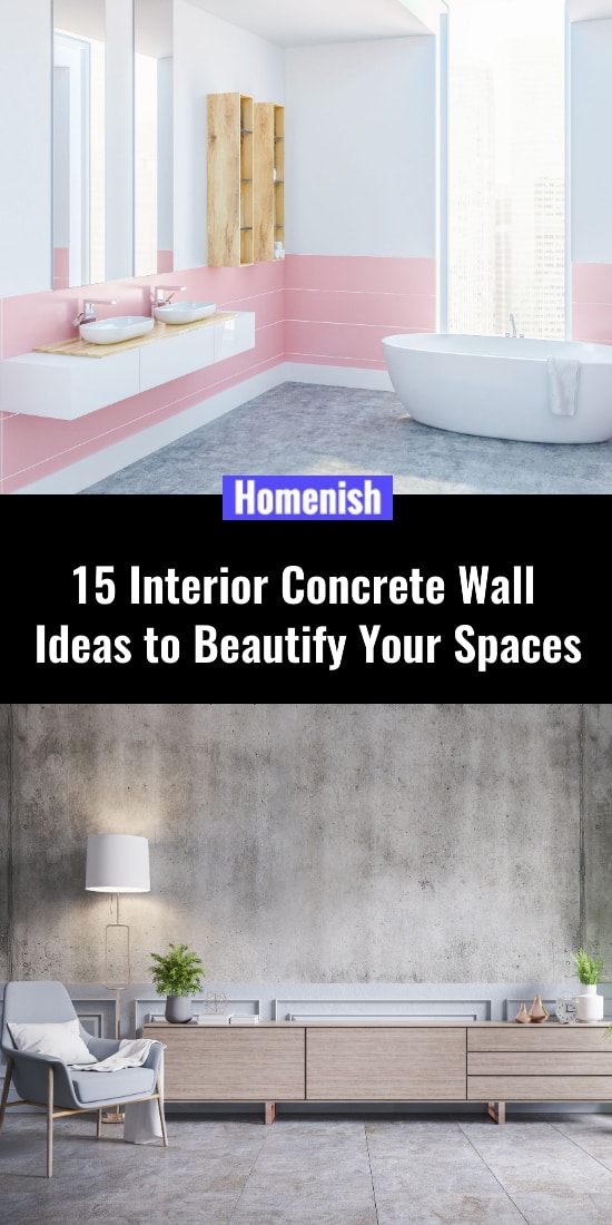 15個室內混凝土牆的想法來美化你的空間