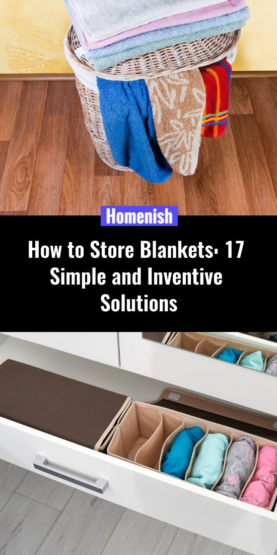 如何儲存毛毯17個簡單而有創意的解決方案
