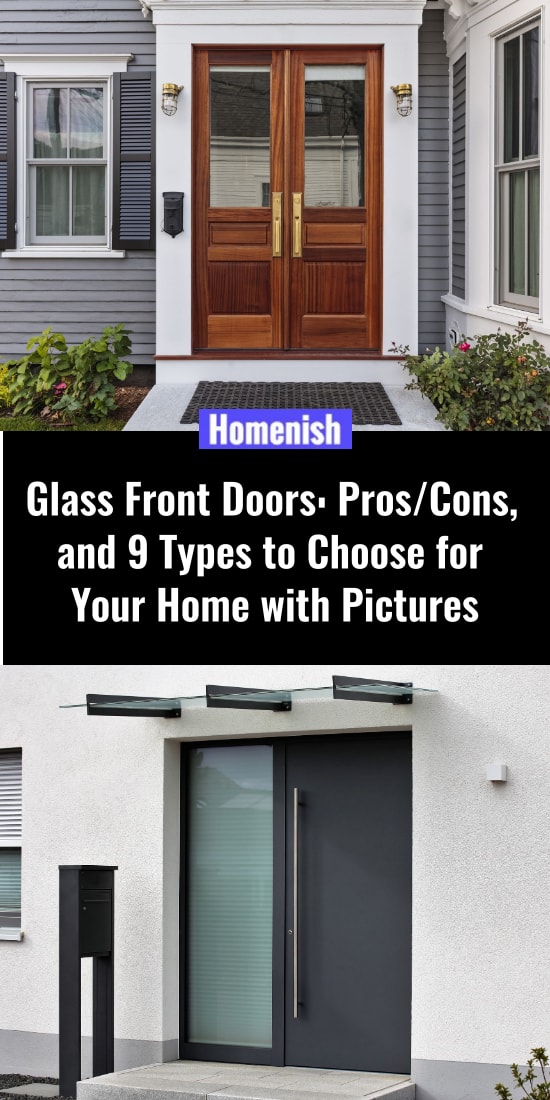 玻璃前門procons，和9種類型選擇您的家與圖片