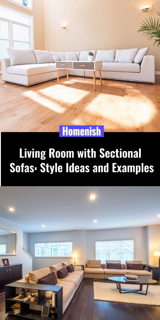 客廳與組合沙發風格的想法和例子