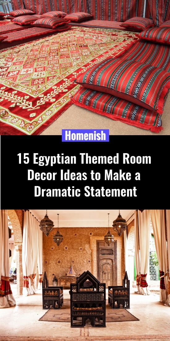 15埃及主題室裝飾戲劇性陳述的想法