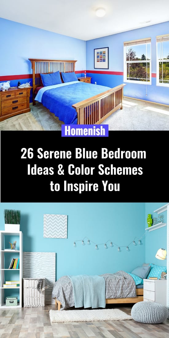 26個寧靜的藍色臥室的想法和配色方案來啟發你