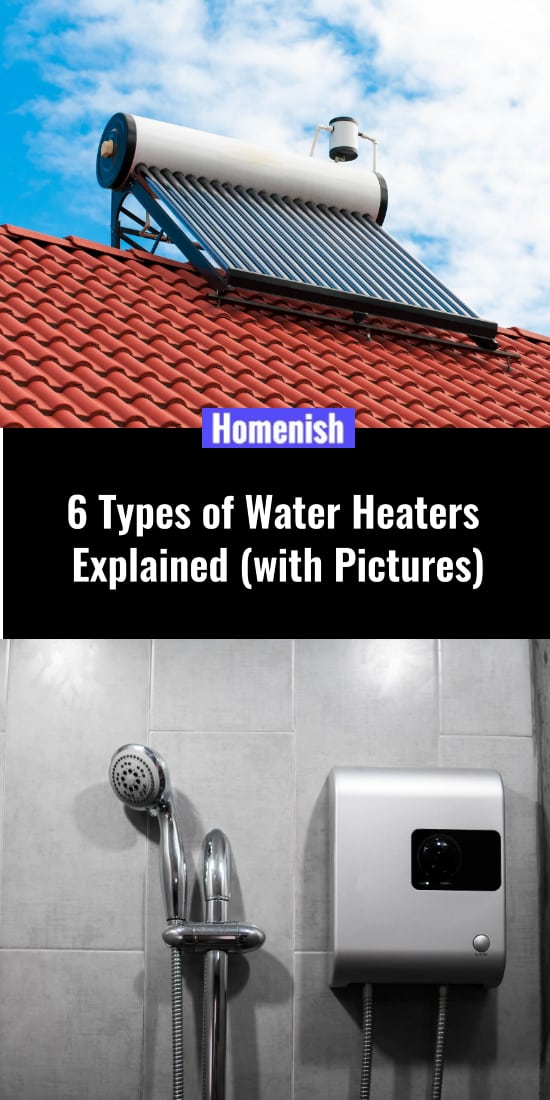 解釋了6種類型的熱水器（帶有圖片）