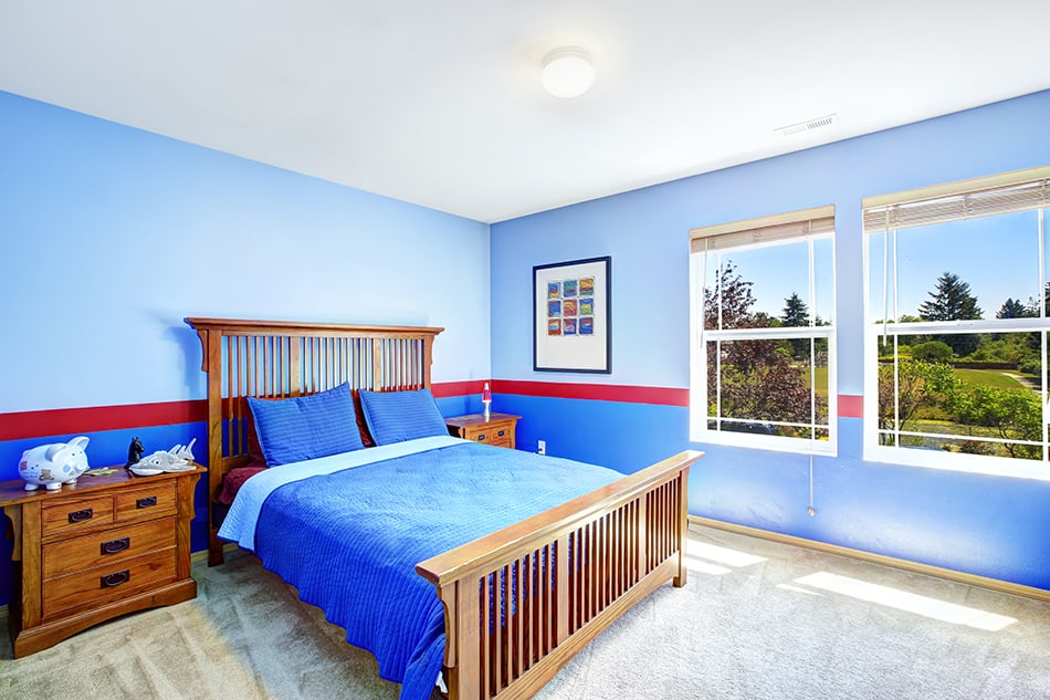 藍色的臥室的想法