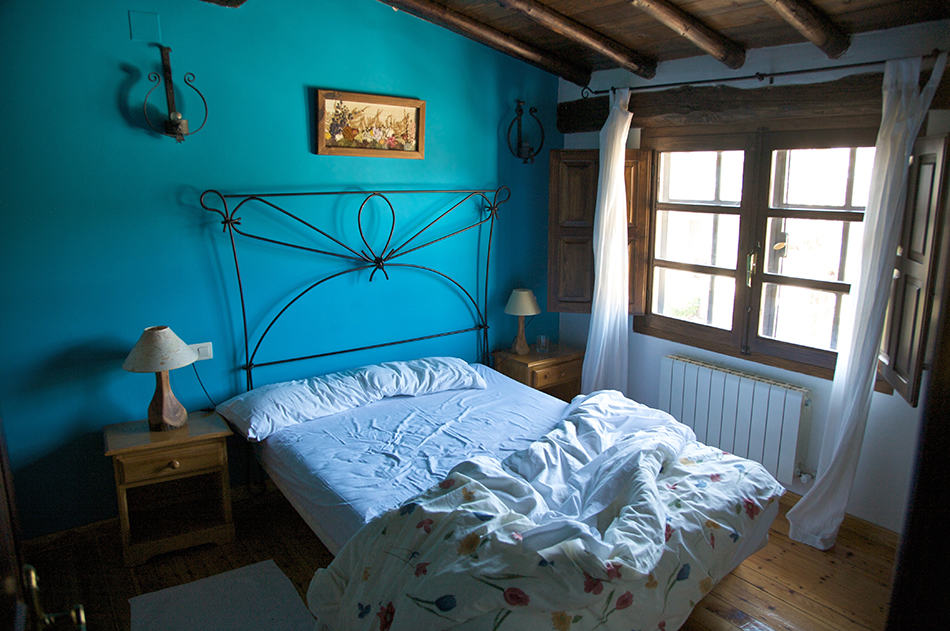 鄉村風格臥室的藍色