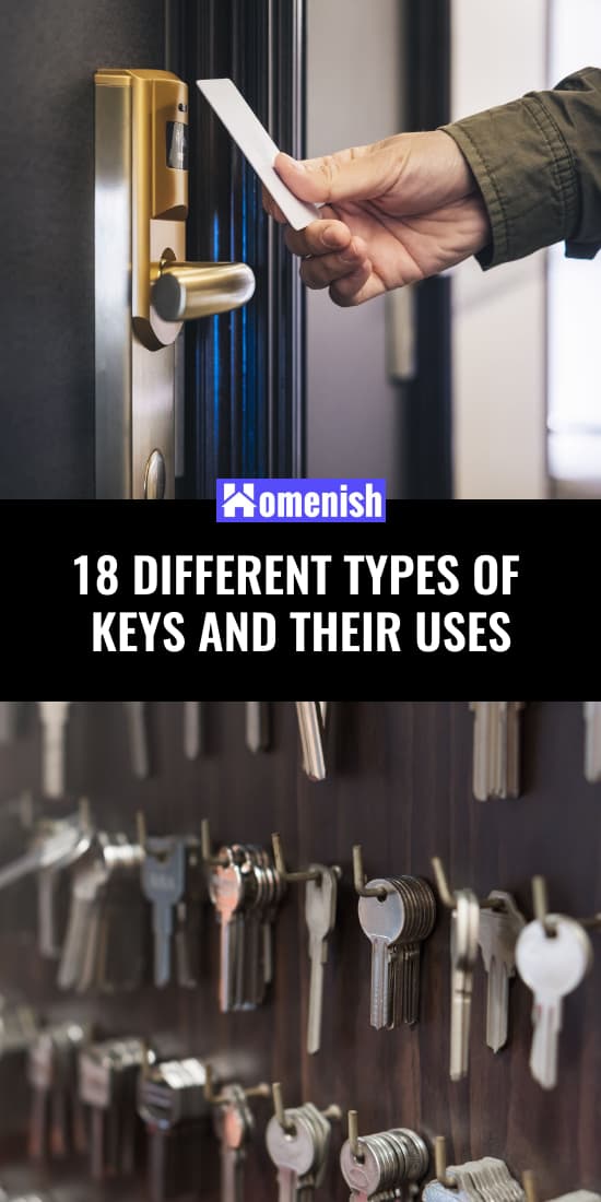 18種不同類型的鑰匙及其用途