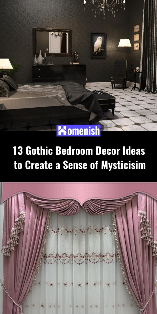 13個哥特式臥室裝飾創意，創造神秘感