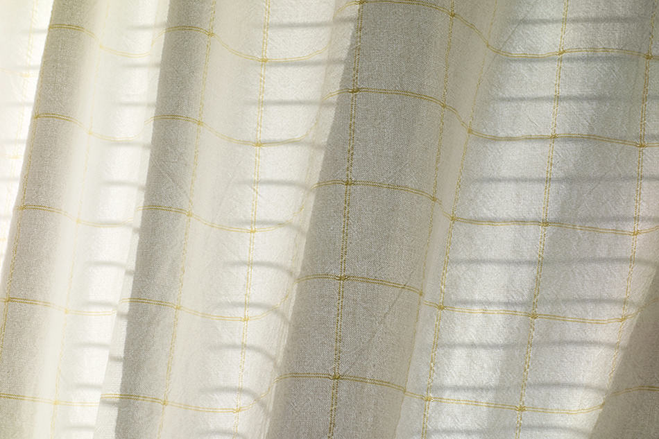 棉花的窗簾