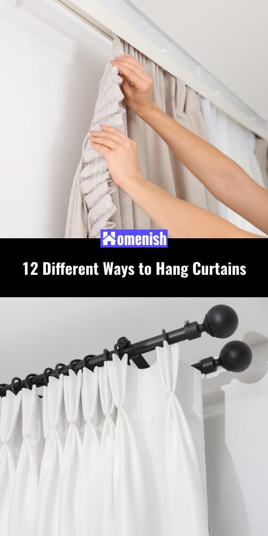 掛窗簾的12種不同方法