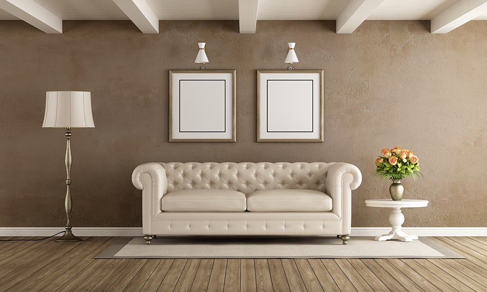 Complement Brown Walls With Classic White