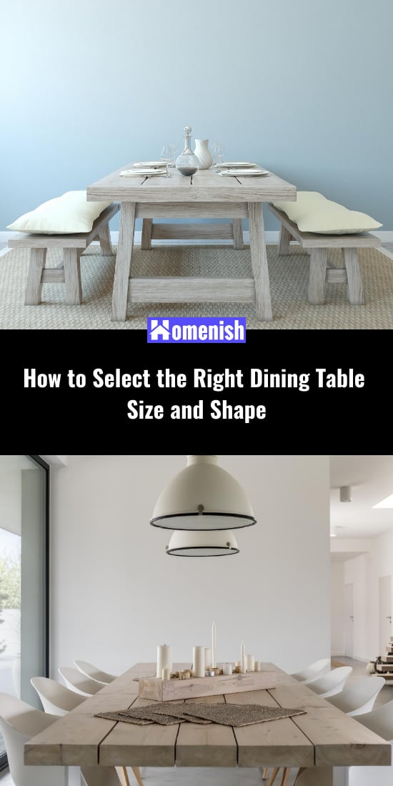 如何選擇合適的餐桌尺寸和形狀