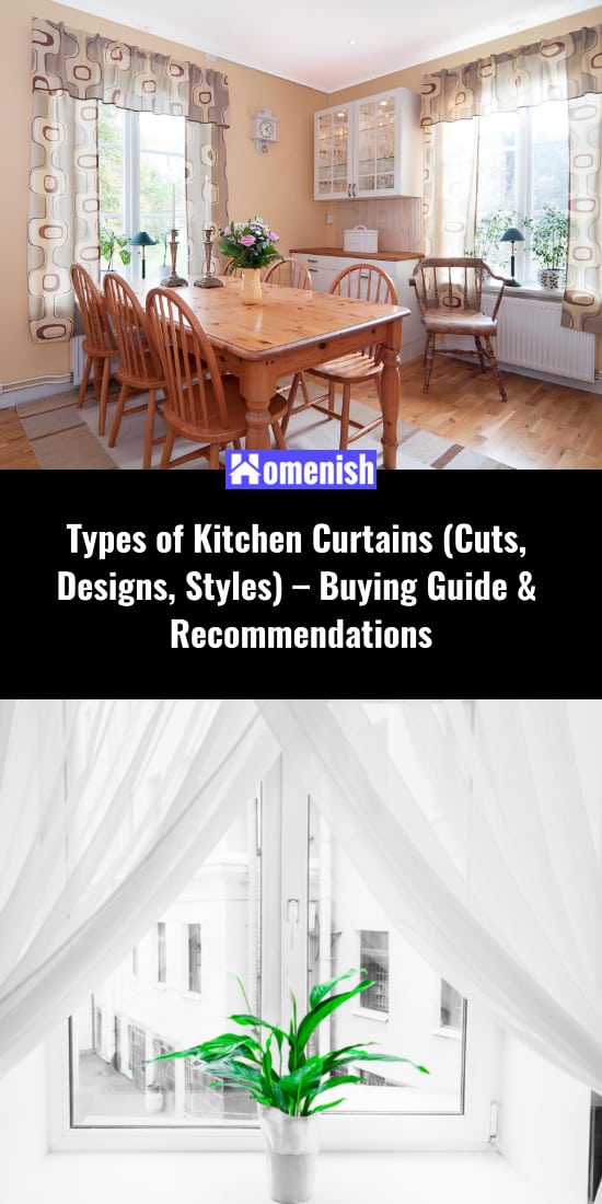 廚房窗簾的類型(裁剪，設計，風格)-購買指南和建議