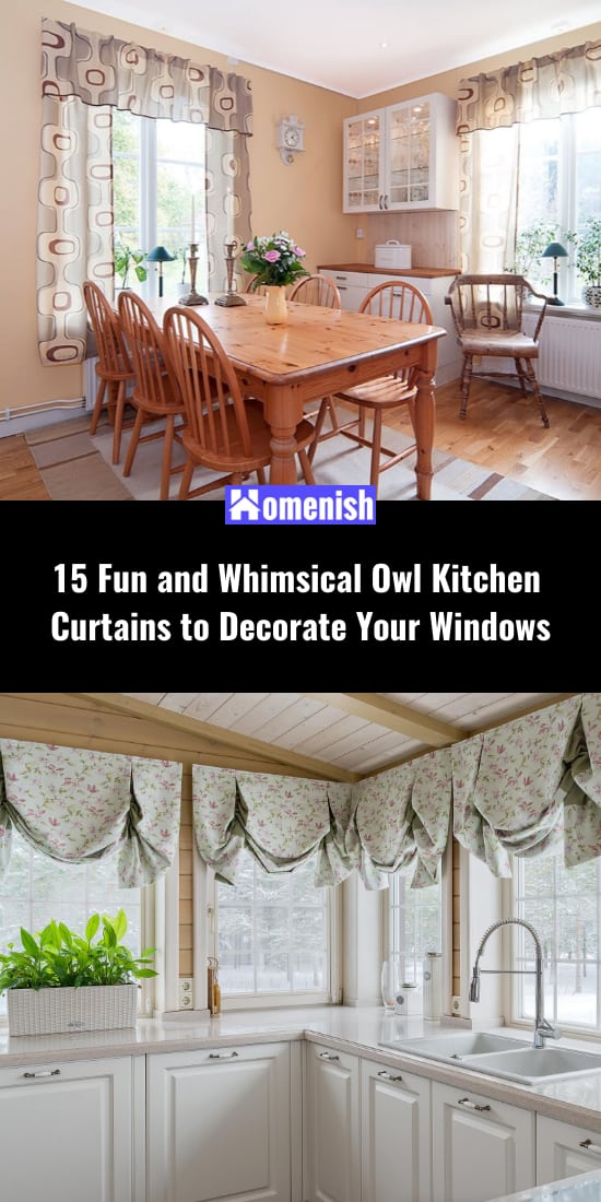 15個有趣又古怪的貓頭鷹廚房窗簾來裝飾你的窗戶