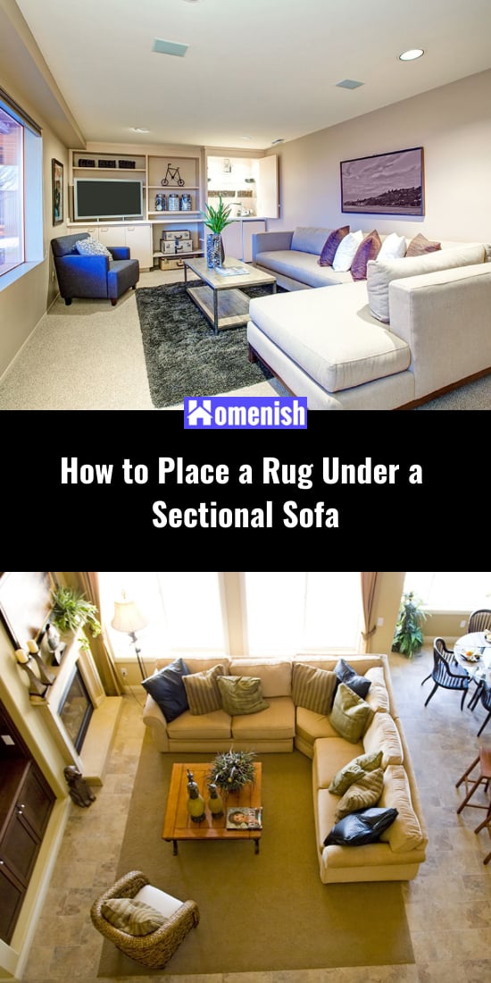 如何在組合沙發下麵放地毯