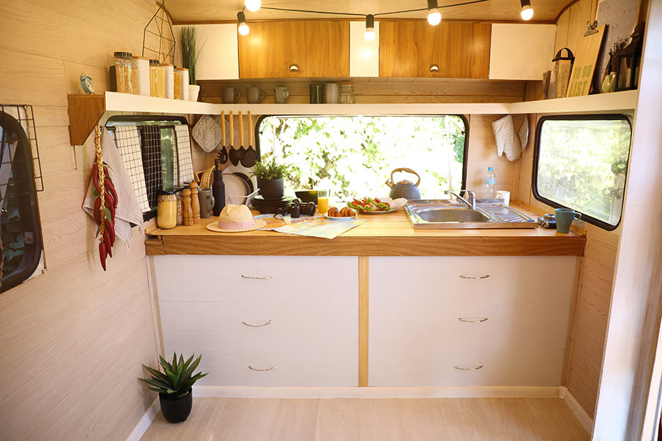 平均廚房尺寸in A Trailer Home