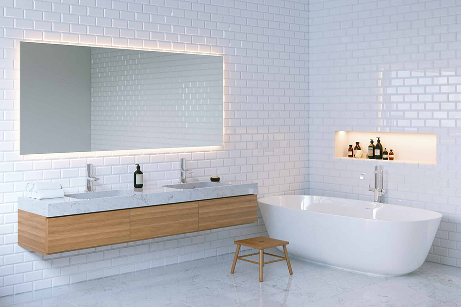 浴室應該全鋪瓷磚嗎?