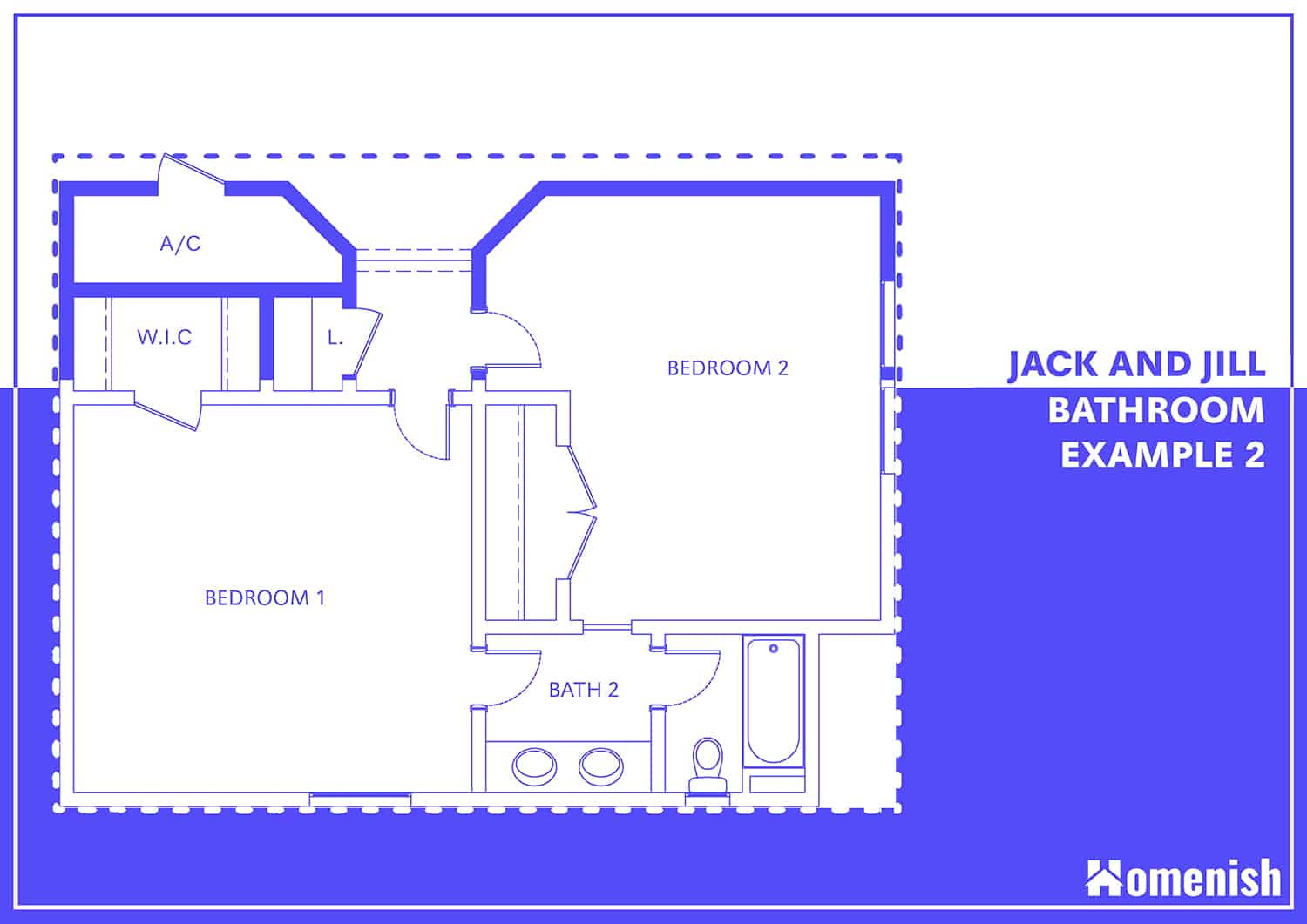 角落裏的傑克和吉爾浴室