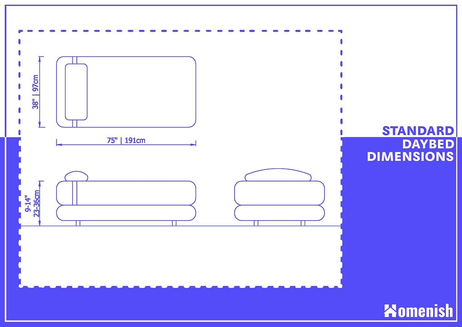 Standard Daybed Dimensions