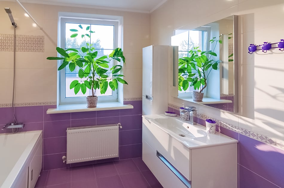 紫色浴室創意