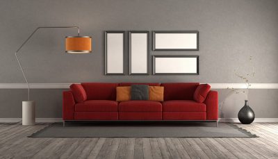 什麼與紅色沙發:8互補的裝飾想法