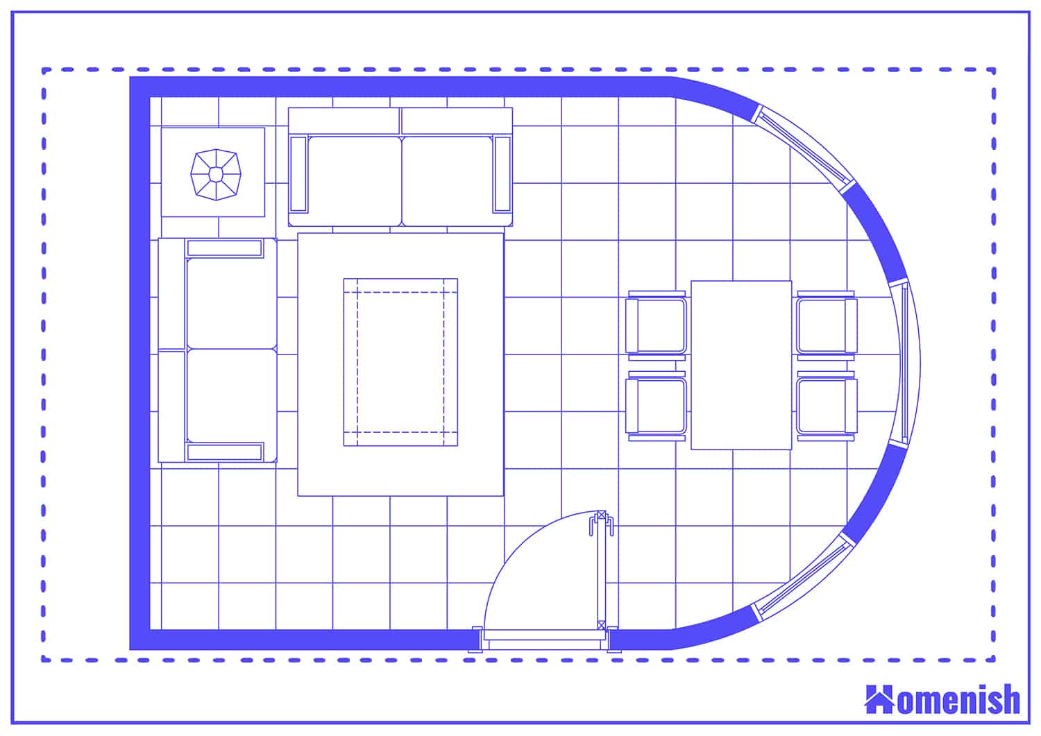 Lounge Diner Layout Floor Plan
