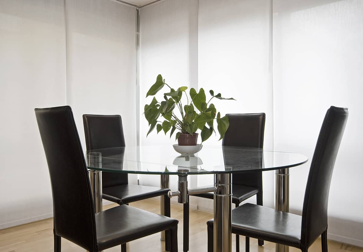 玻璃餐桌室內植物