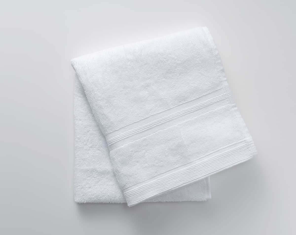白色的浴巾