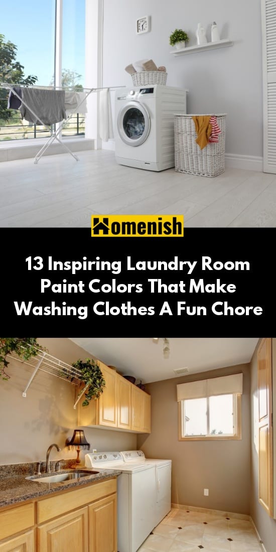 13個令人鼓舞的洗衣房油漆顏色，使洗衣服成為一件有趣的家務