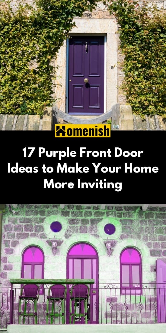 17紫色前門的想法使您的房屋更具吸引力