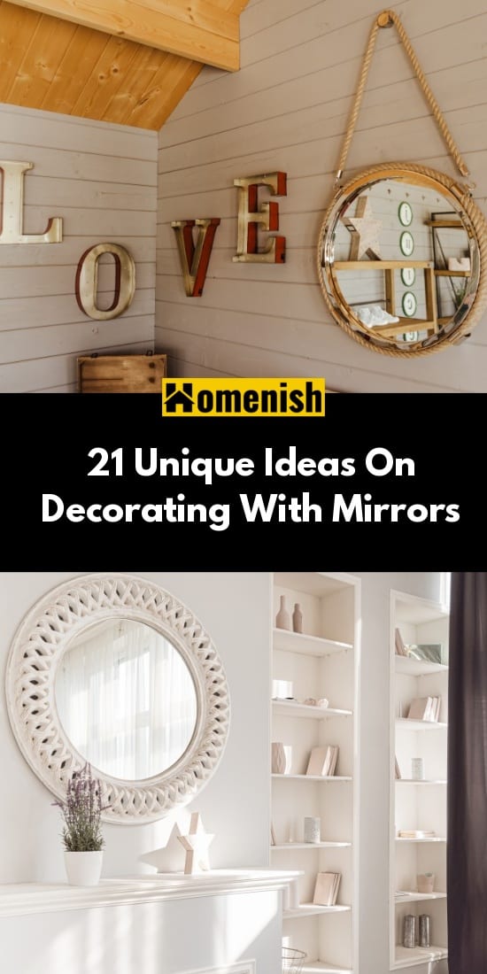 關於用鏡子裝飾的21個獨特想法